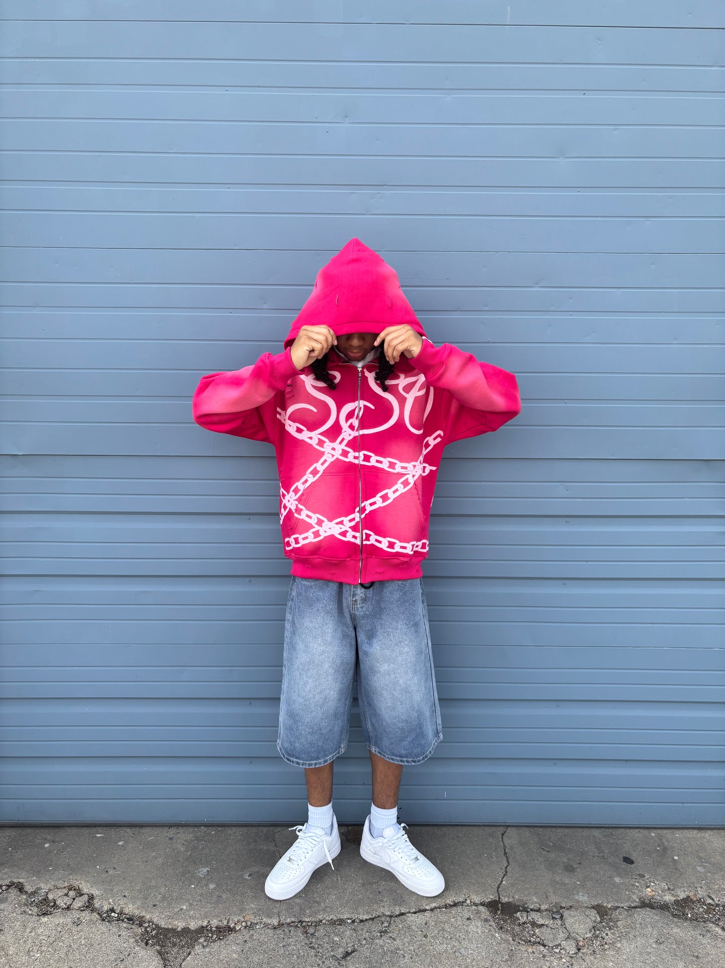 Hot Pink Chained SSO Jacket - Starstruckofficiall 