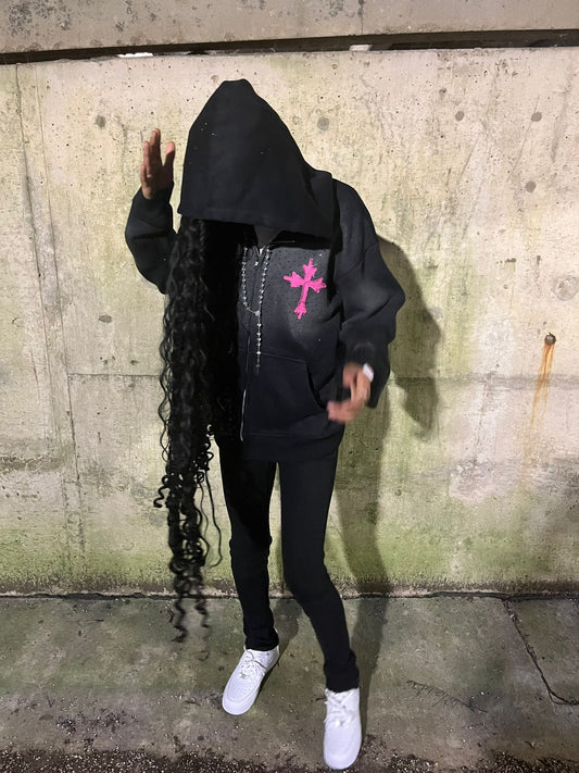 Pink Dress Like a star Rhinestone jacket - Starstruck